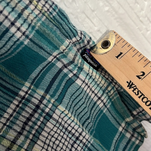 Patagonia men’s Puckerware Shirt SEERSUCKER BLEND BUTTON DOWN SIZE Large - Picture 8 of 10